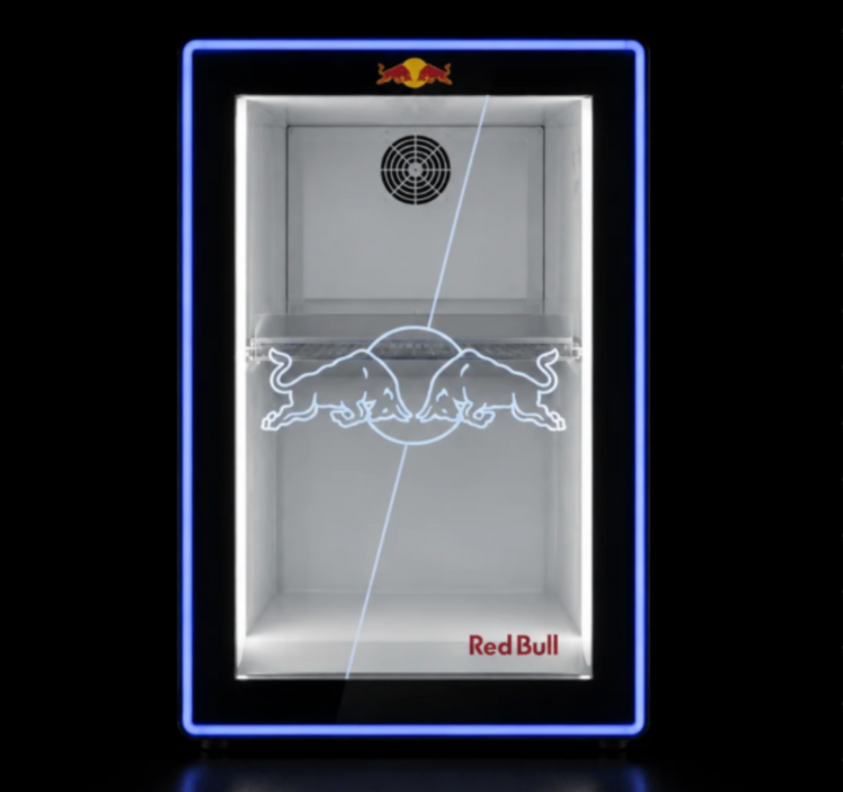 Red BuII Fridge + 24 Cans FREE