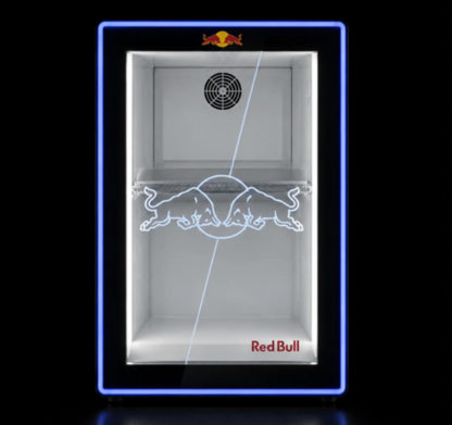 Red BuII Fridge + 24 Cans FREE